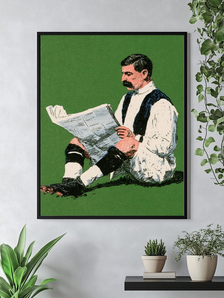 Victorian Reader Illustration Poster. — room view 4