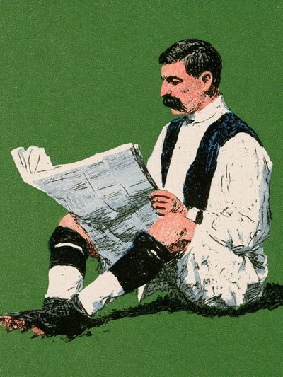 Victorian Reader Illustration Poster.