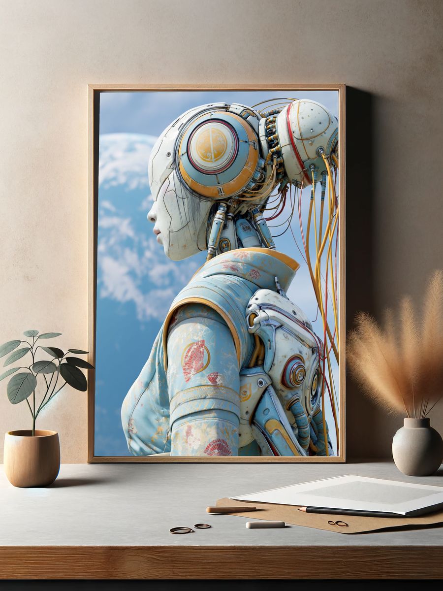 Cybernetic Muse Space Print. — room view 2