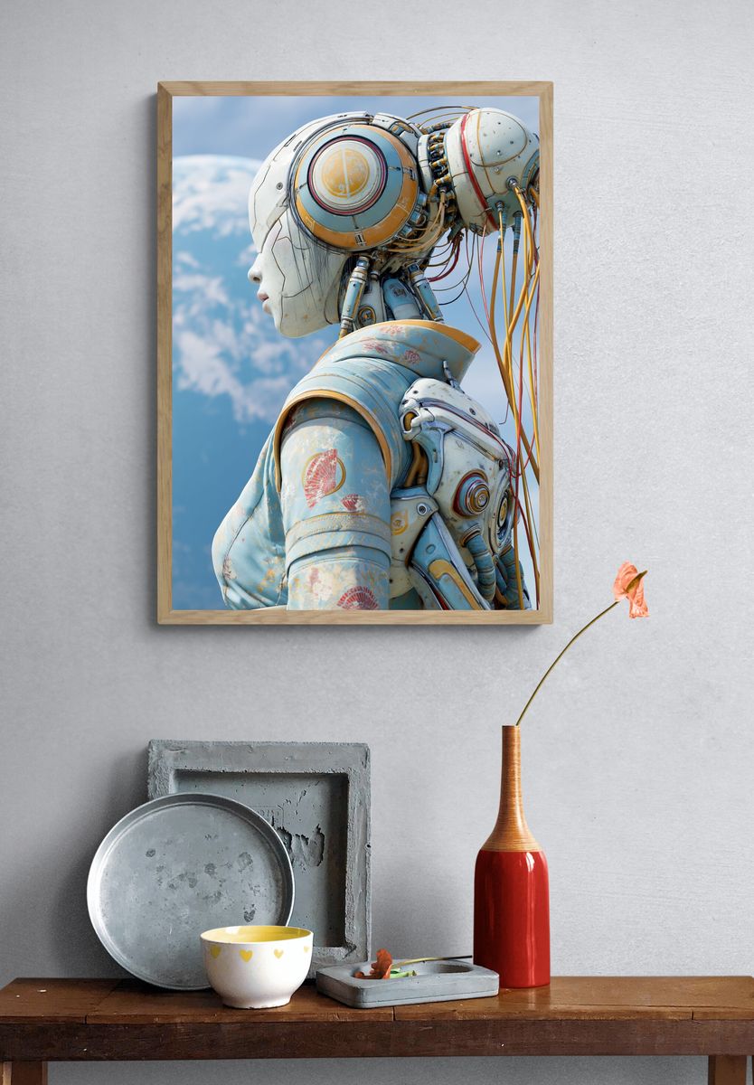 Cybernetic Muse Space Print. — room view 3
