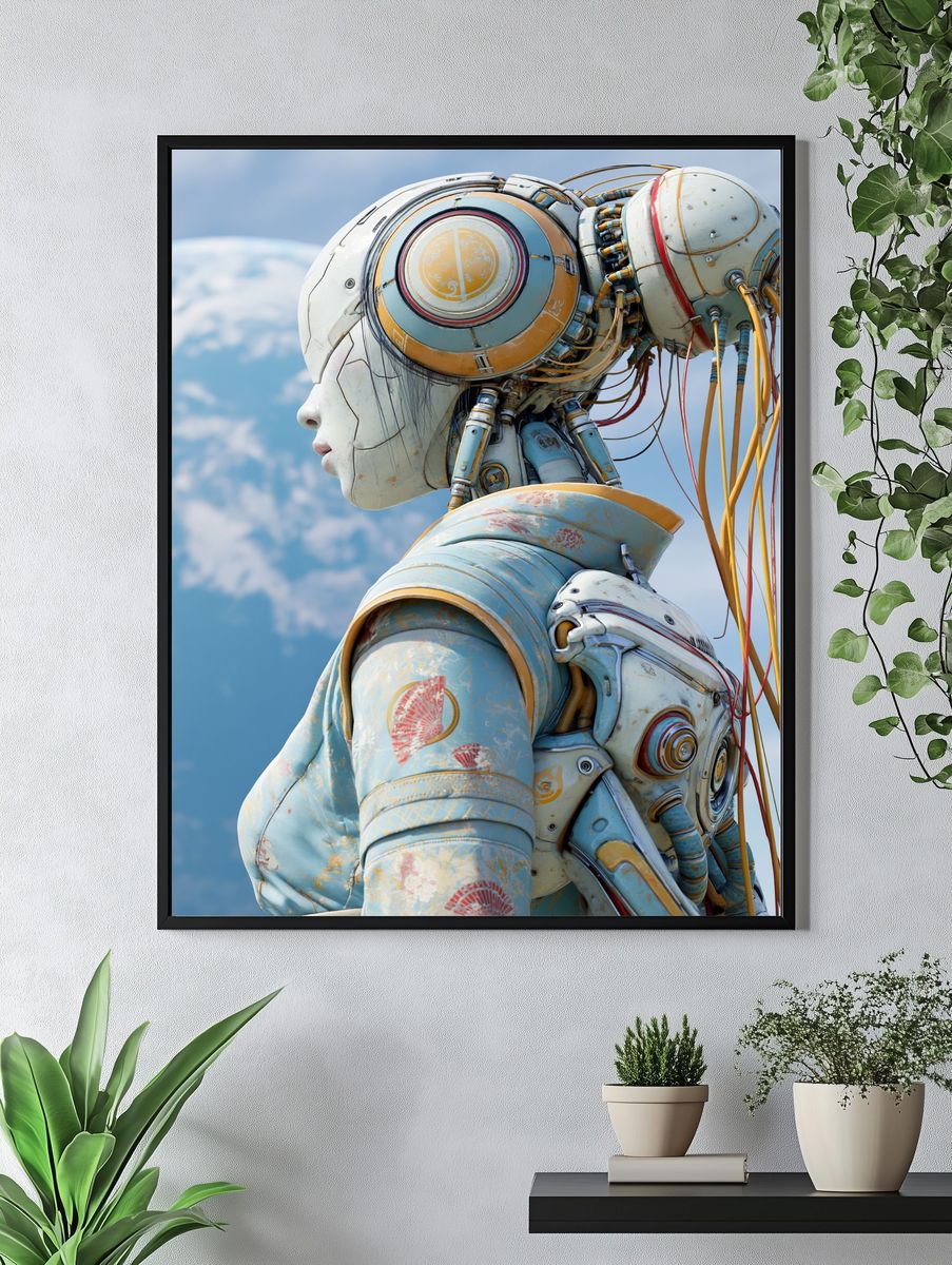 Cybernetic Muse Space Print. — room view 4