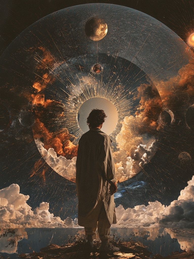 Cosmic Vision Surrealism Poster. poster detail