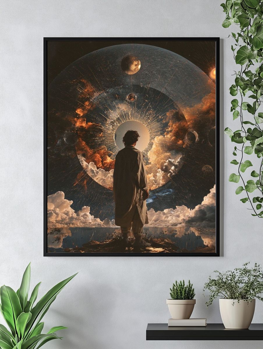 Cosmic Vision Surrealism Poster. — room view 4