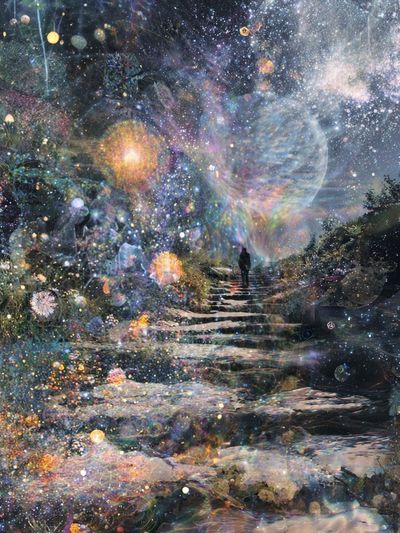 Celestial Garden Dreamscape Print. poster print