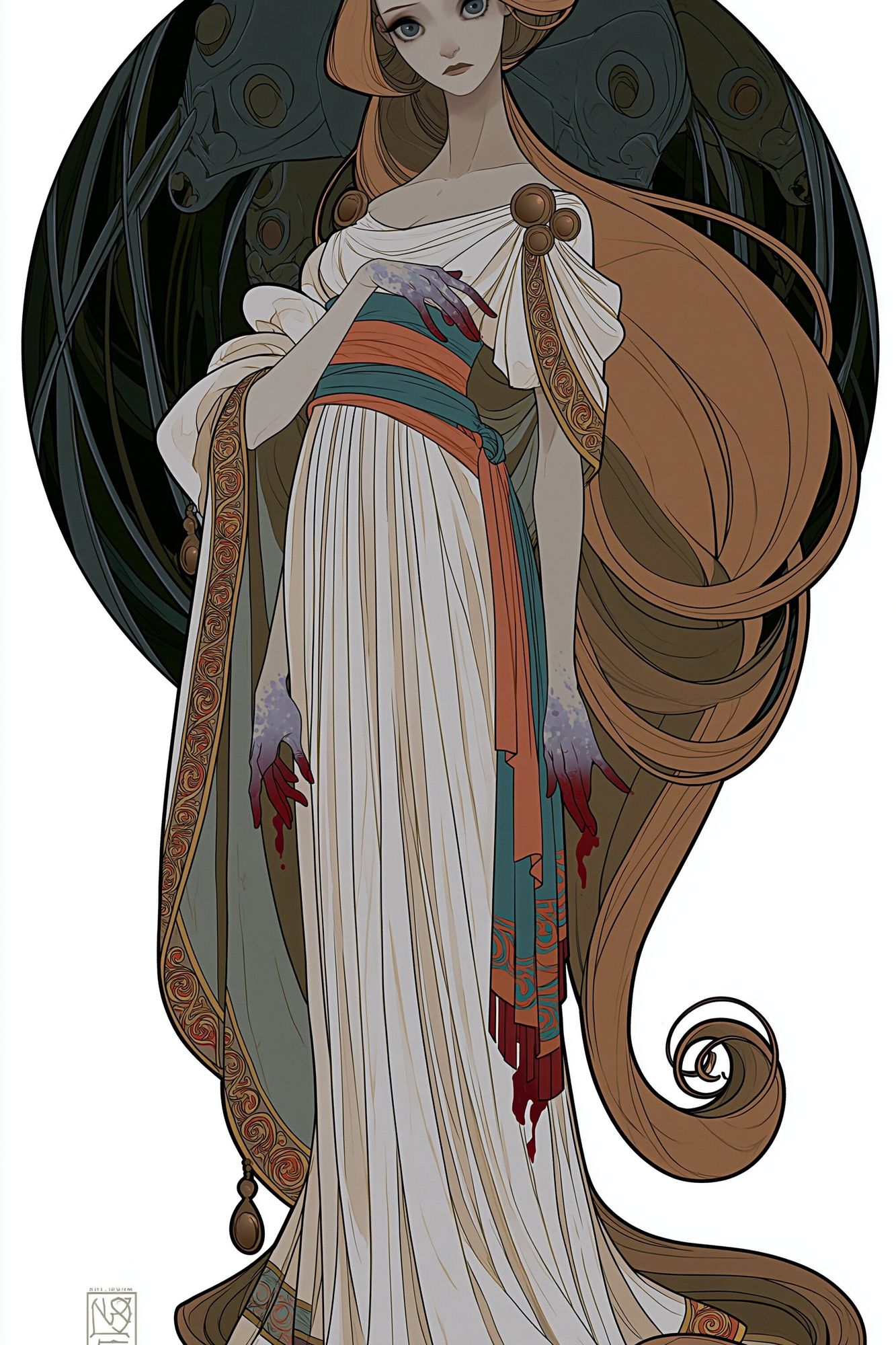 Mythic Woman Illustration Poster. poster — illustration art