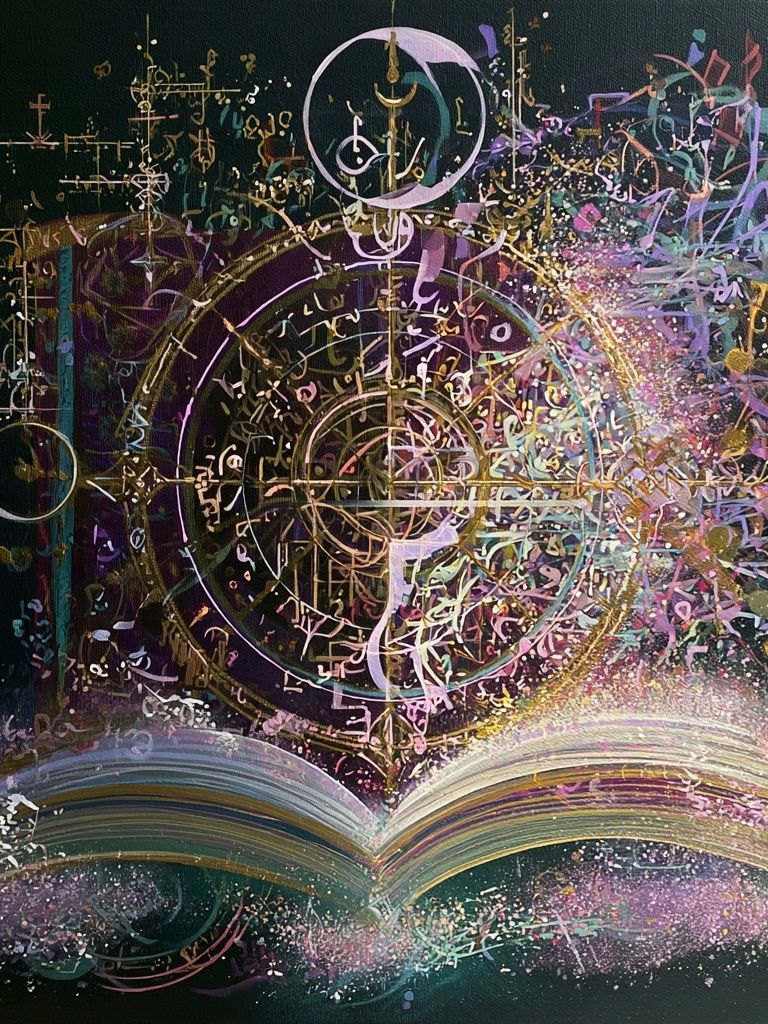 Mystic Grimoire Illustration Poster. poster detail