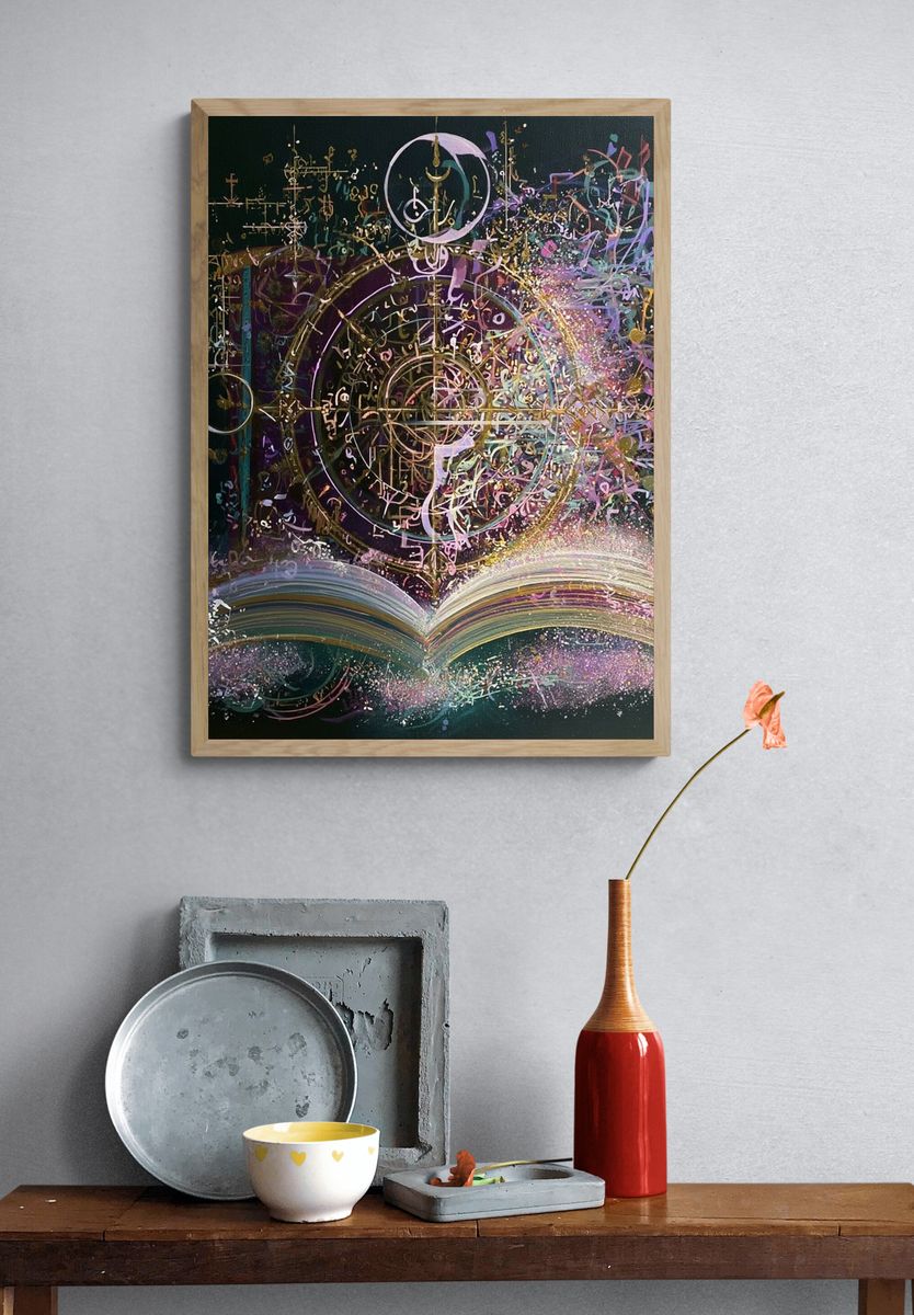 Mystic Grimoire Illustration Poster. — room view 3