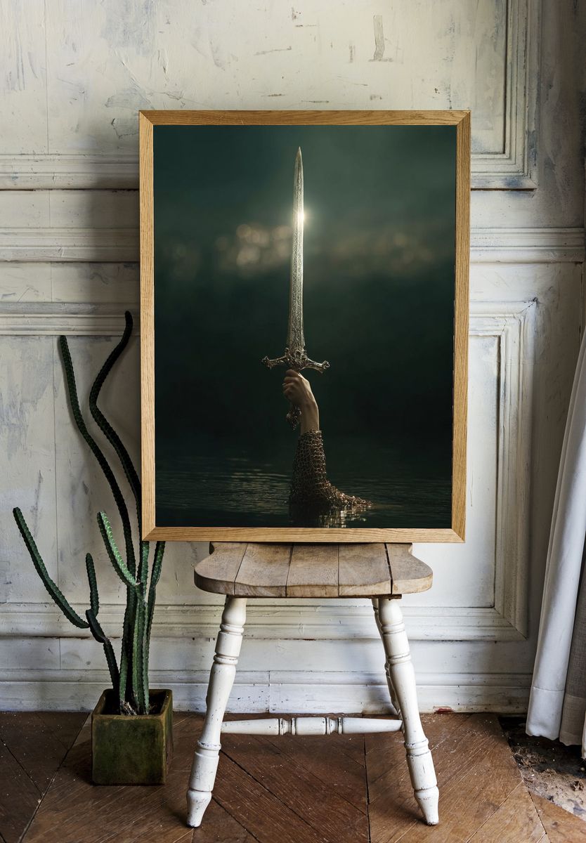 Excalibur Rising Fantasy Print room preview
