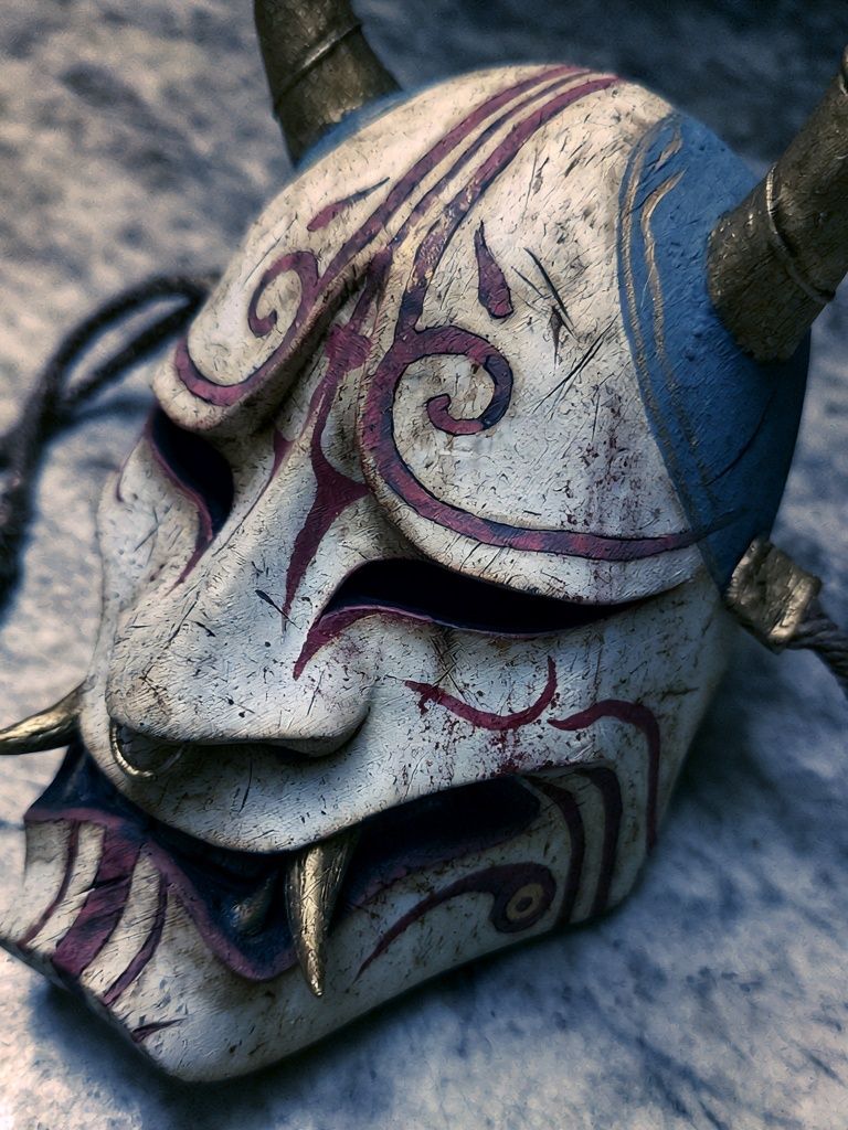 Demon Mask Digital Art Print. poster detail