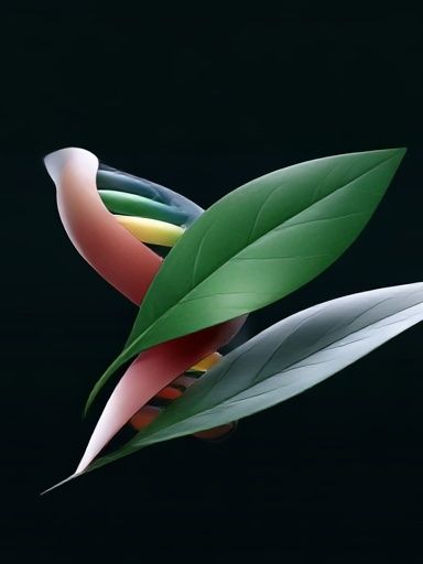 Leaf DNA Abstract Poster. poster detail