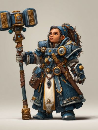 Fantasy Warrior Illustration Poster. poster print
