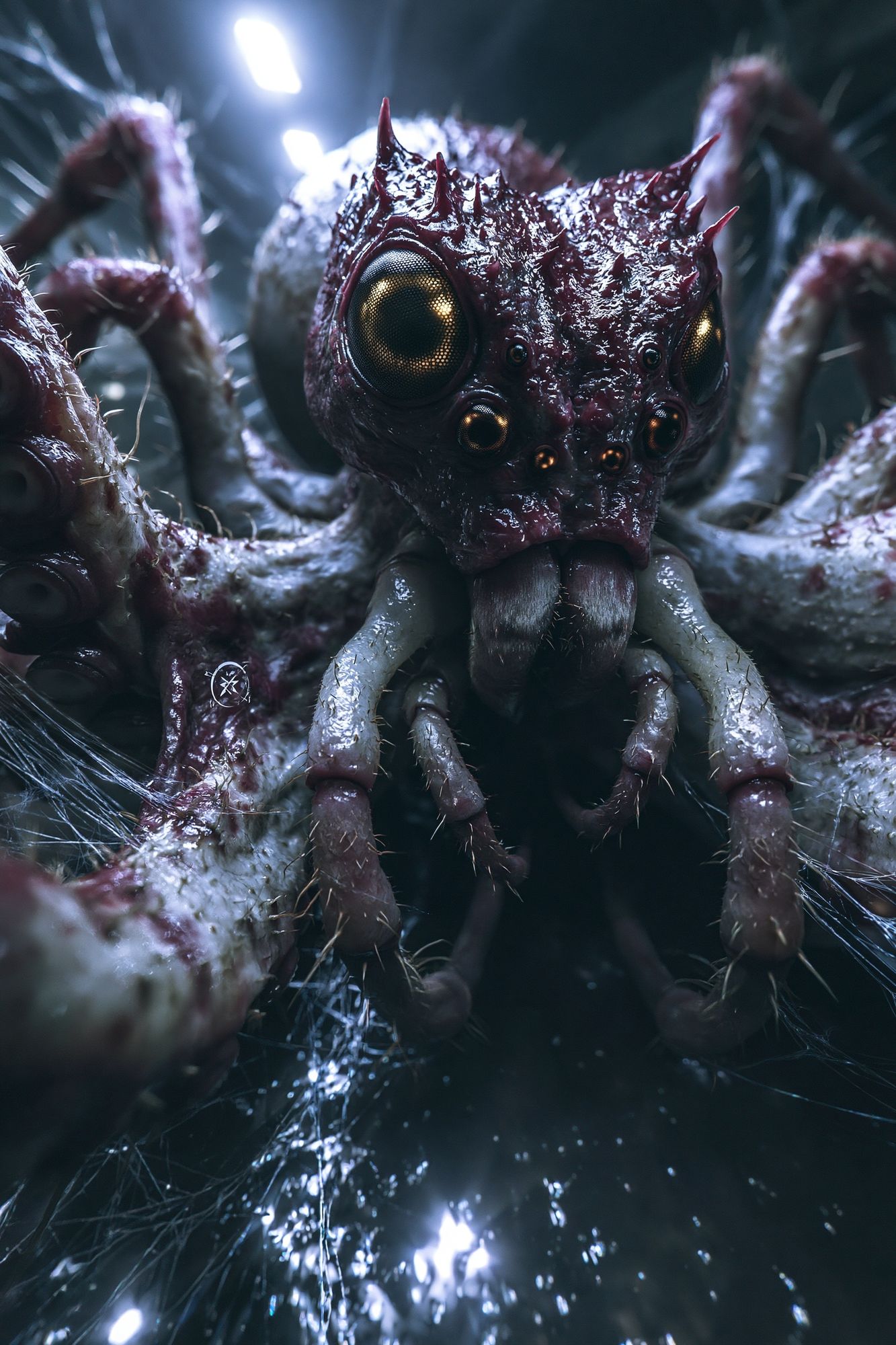 Alien Spider Creature Illustration Poster. poster — illustration art
