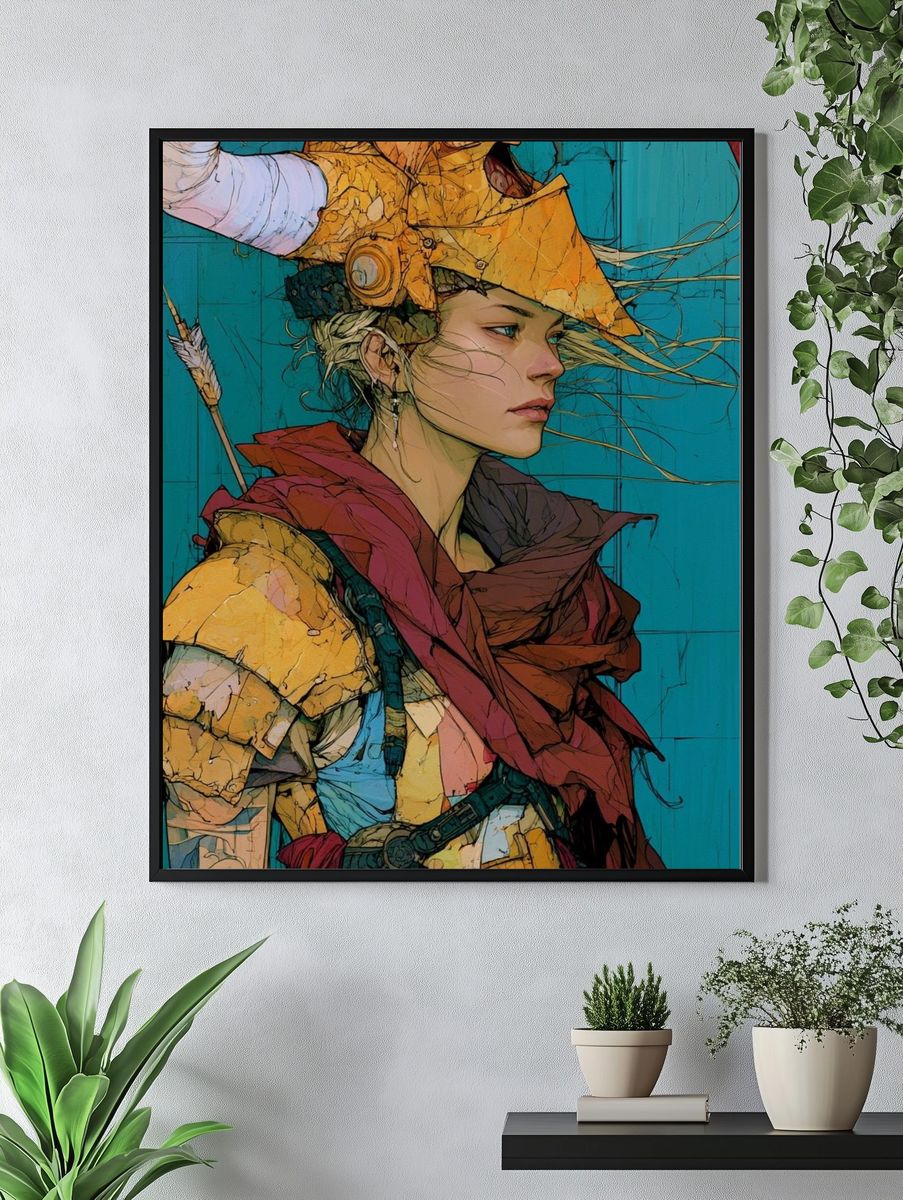 Teacher and Student Illustration Poster. — room view 4