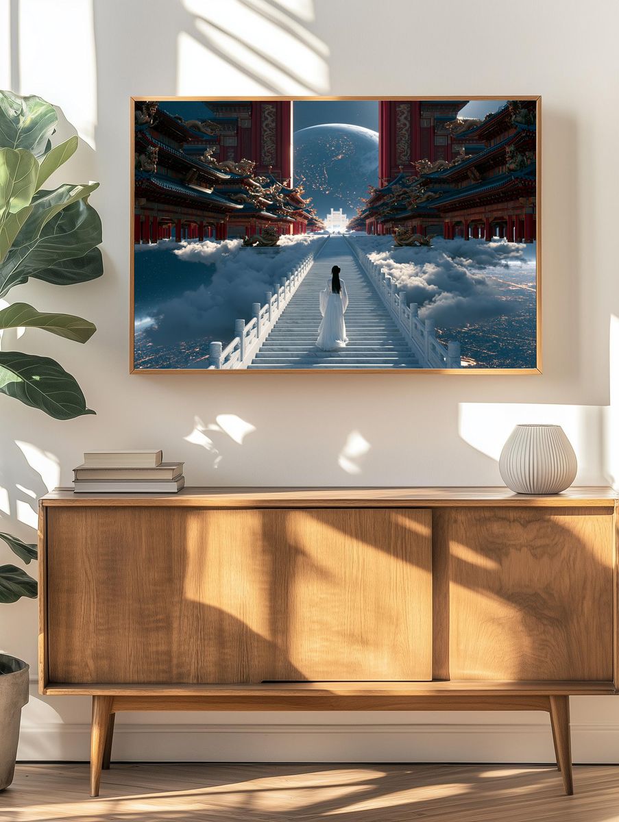 Celestial Temple Dreamscape Print. — room view 3