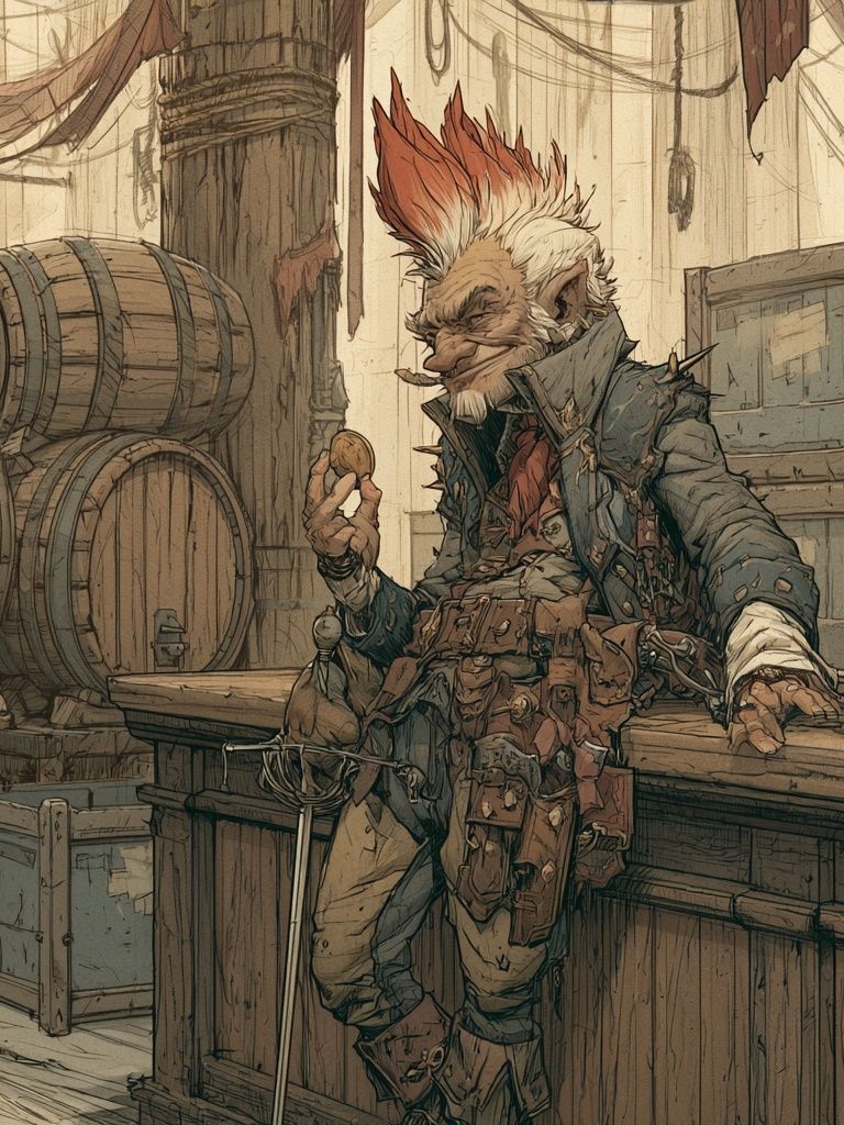 Goblin Tavern Digital Art Poster. poster — illustration art