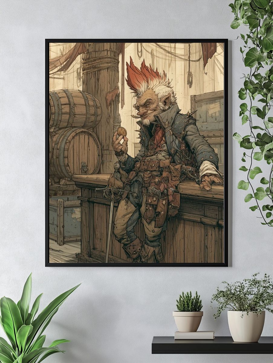 Goblin Tavern Digital Art Poster. — room view 4