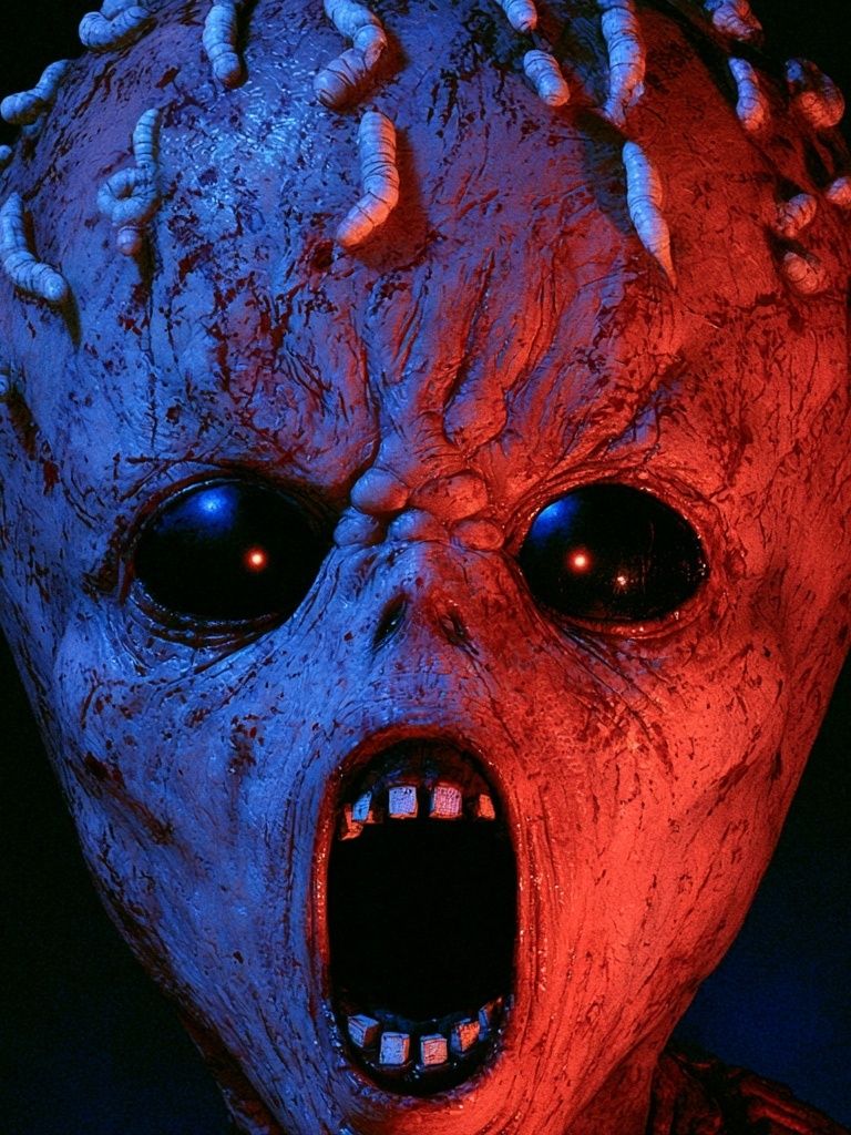 Demonic Mask Horror Poster. poster detail