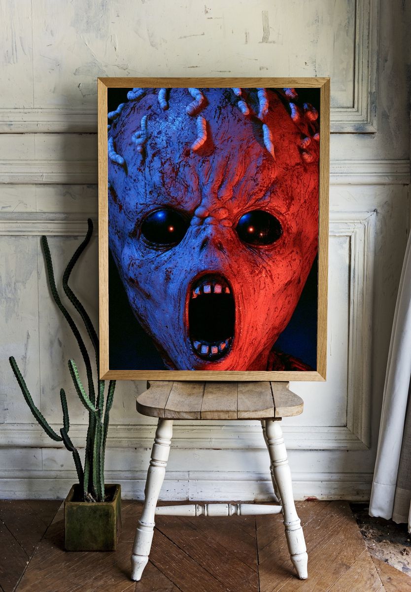 Demonic Mask Horror Poster. — room view 1