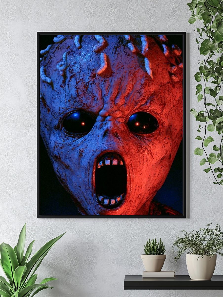Demonic Mask Horror Poster. — room view 4