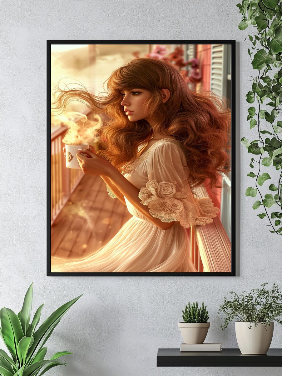 Dreamy Morning Portrait Print. — room view 4
