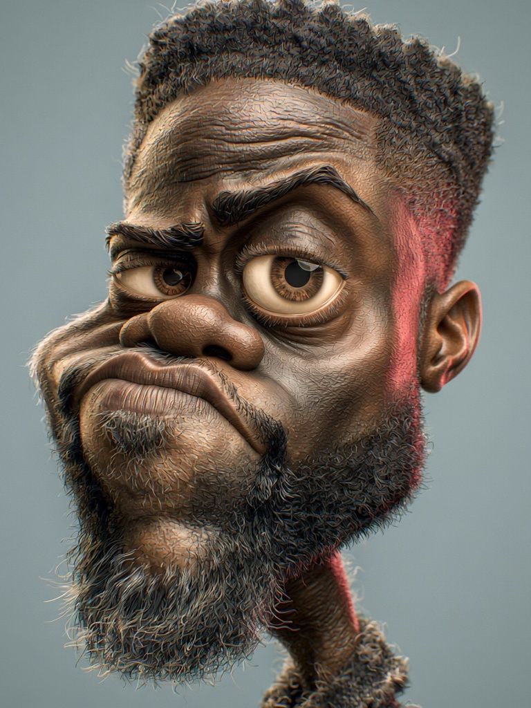 Expressive Caricature Portrait Poster. poster detail