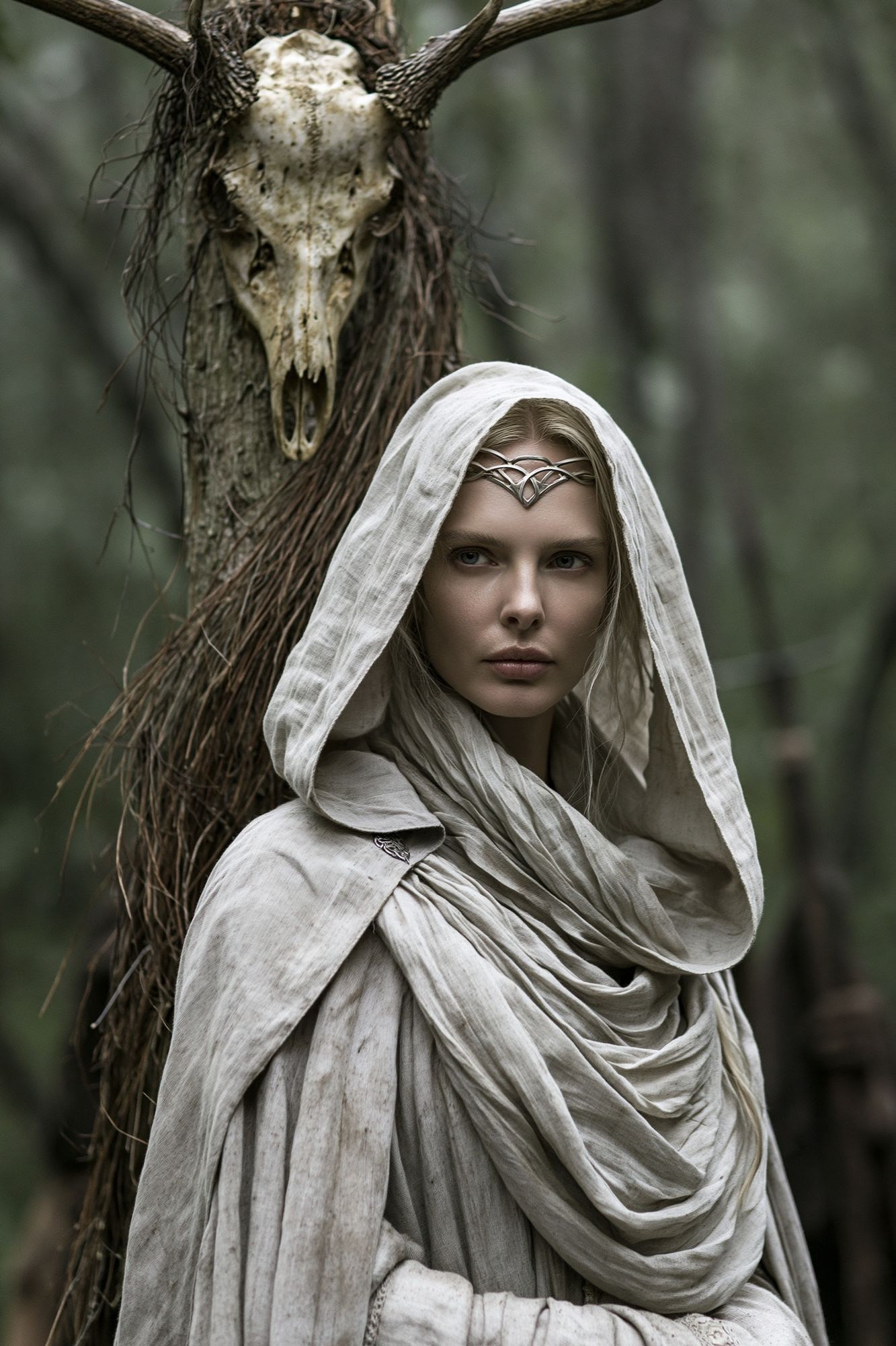 Forest Sorceress Fantasy Poster. poster detail