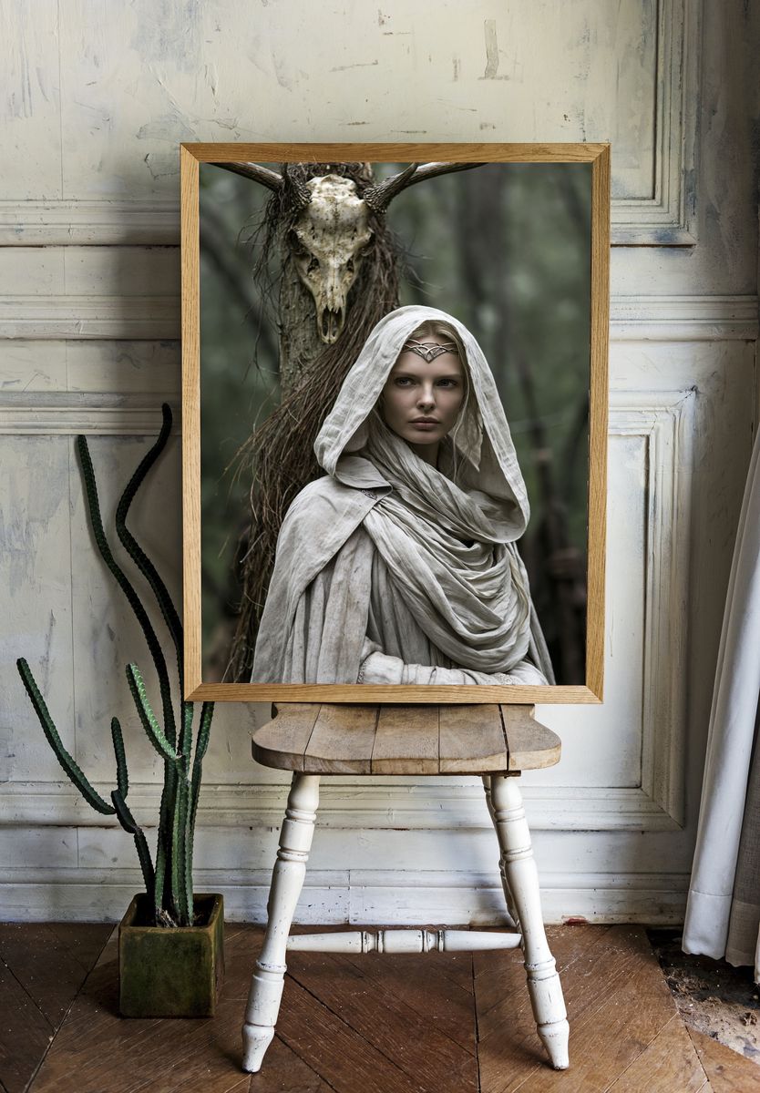 Forest Sorceress Fantasy Poster. — room view 1