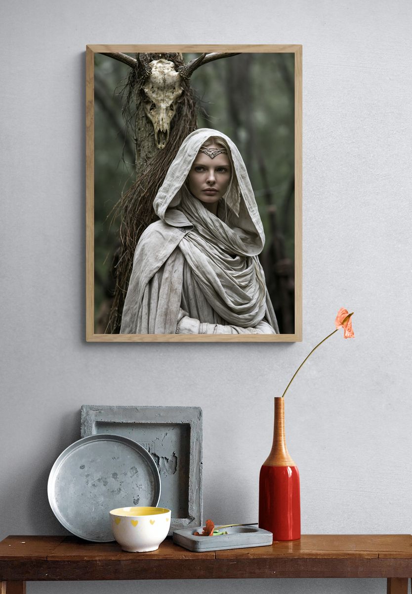 Forest Sorceress Fantasy Poster. — room view 3