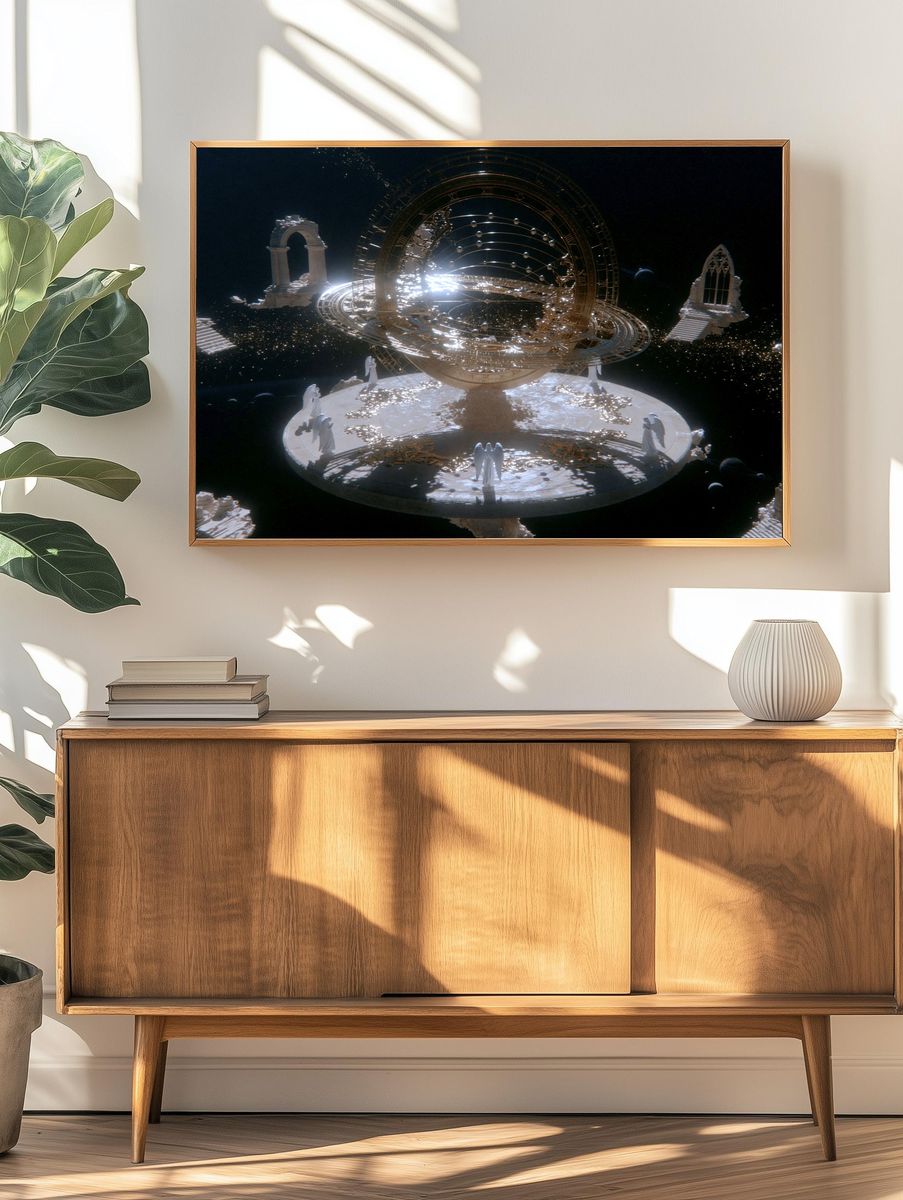 Celestial Orrery Sci-Fi Print. — room view 3