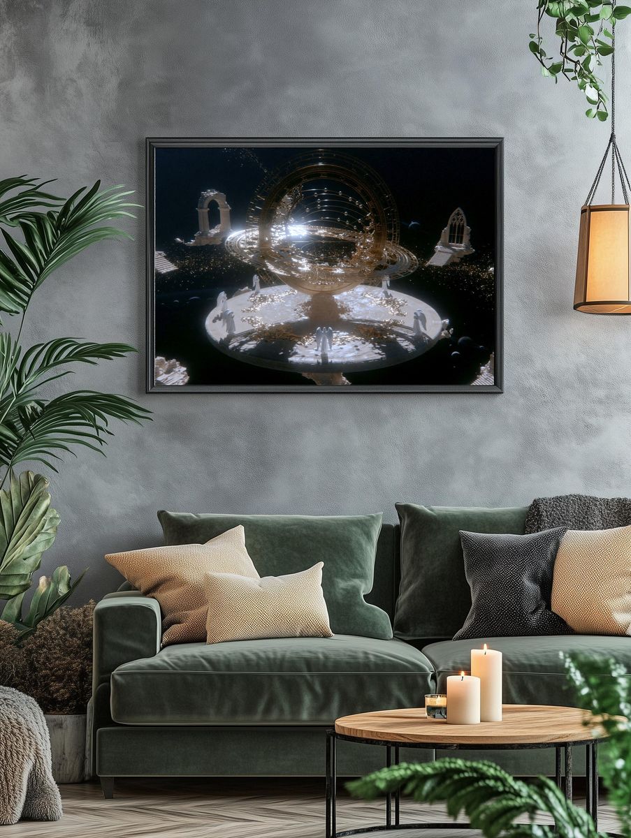 Celestial Orrery Sci-Fi Print. — room view 4