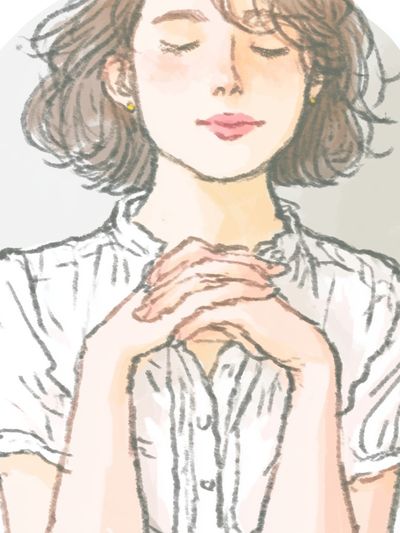 Serene Woman Portrait Print. poster