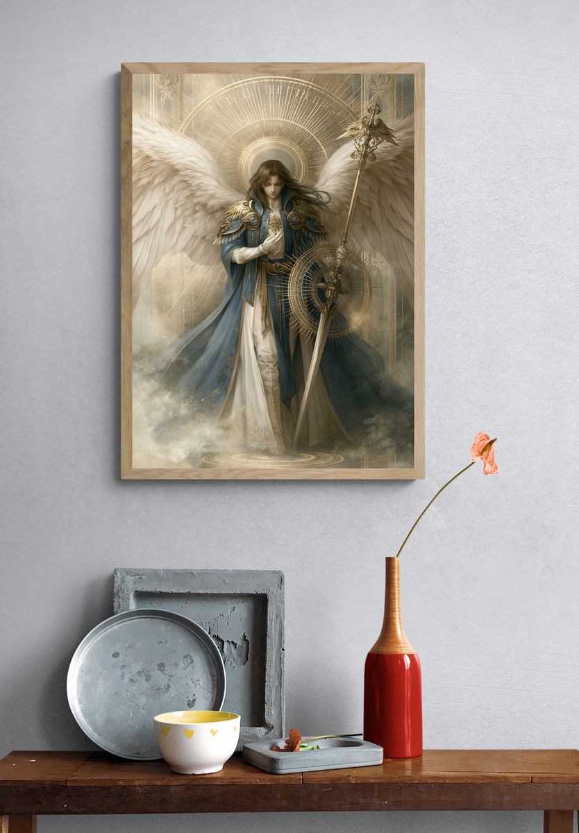 Celestial Angel Fantasy Print. — room view 3