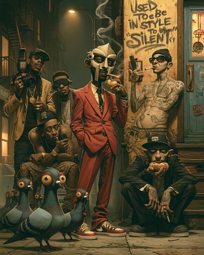 Urban Surreal Crew Illustration Poster. poster