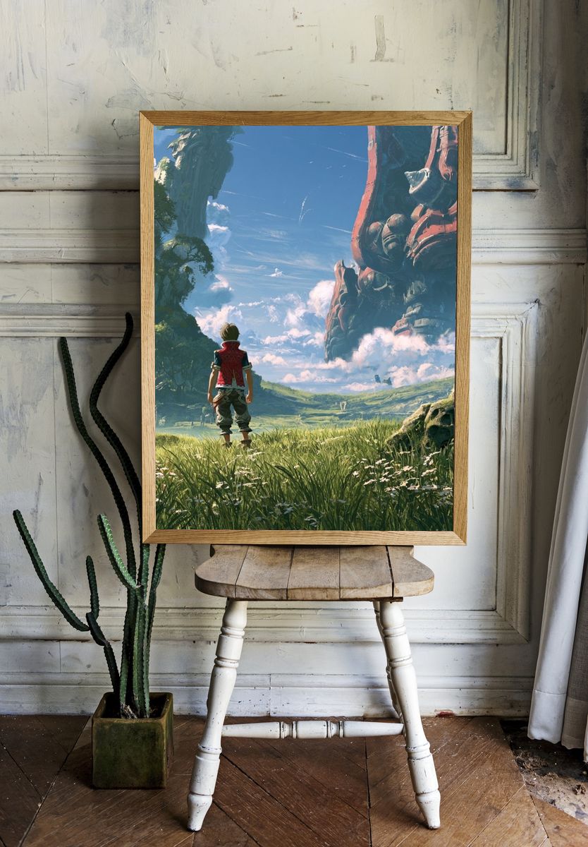 Fantasy Landscape Adventure Print. room preview