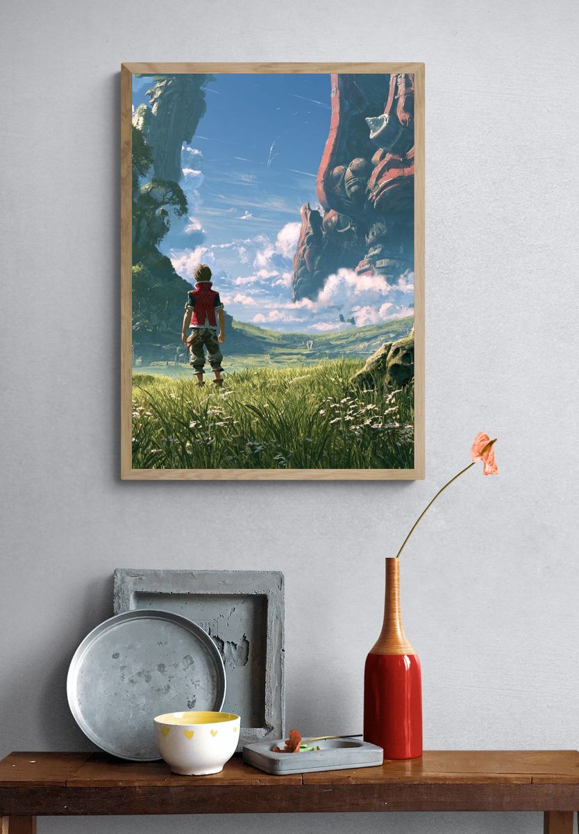 Fantasy Landscape Adventure Print. — room view 3