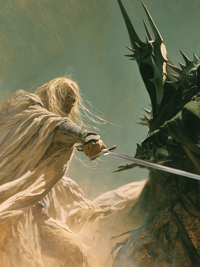 Fantasy Sword Duel Illustration Poster. poster detail