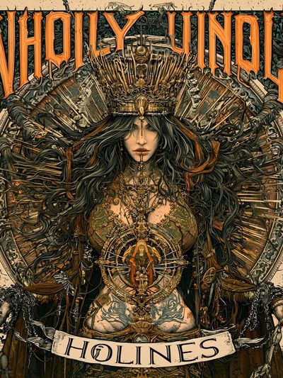 Wholly Holiness Gothic Illustration Poster.