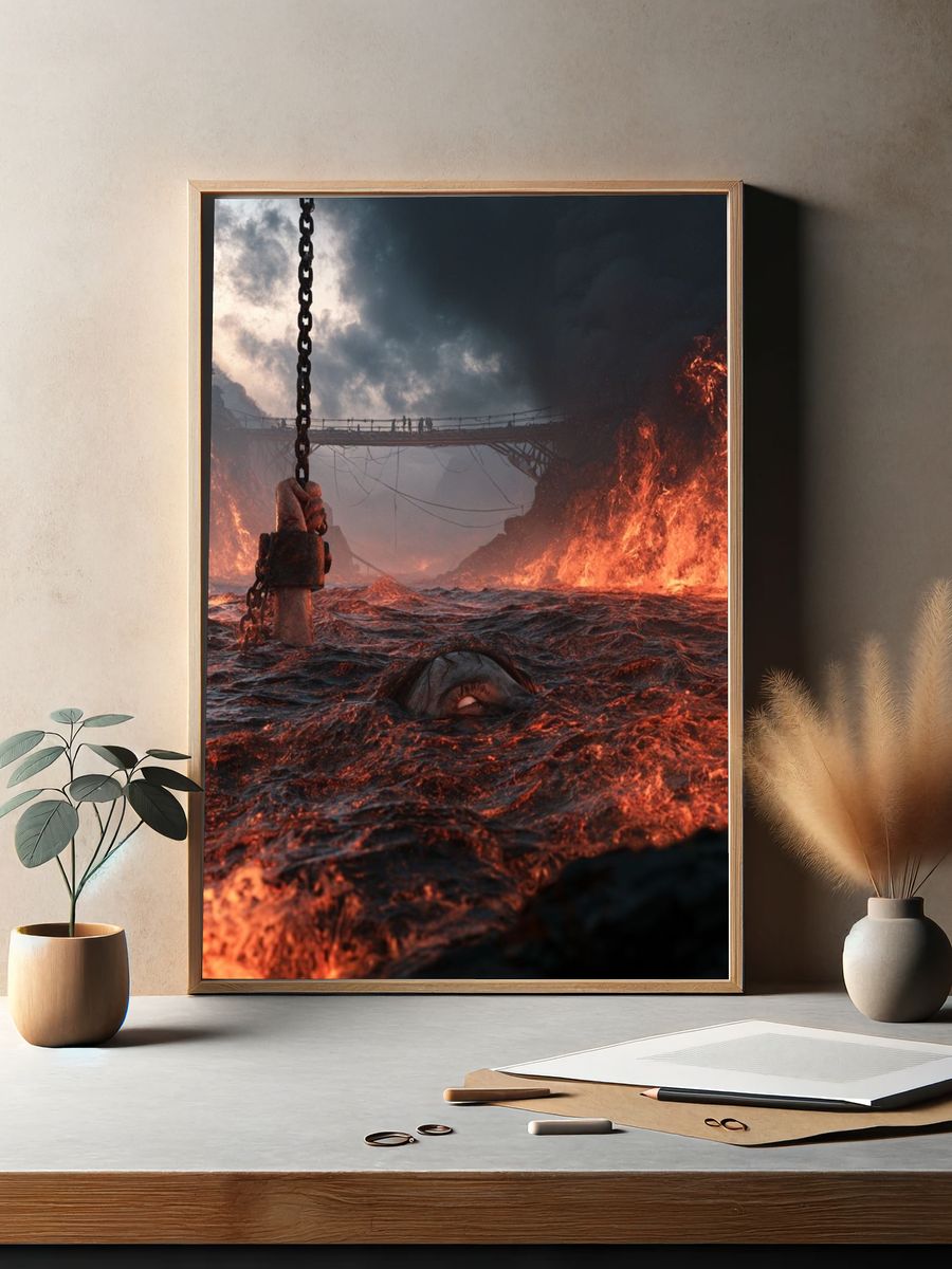 Volcanic Rift Fantasy Poster. — room view 2