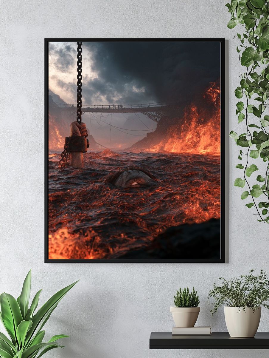 Volcanic Rift Fantasy Poster. — room view 4