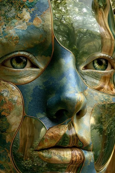 Forest Spirit Portrait Print.