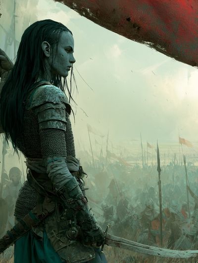 Warrior Queen Fantasy Poster.