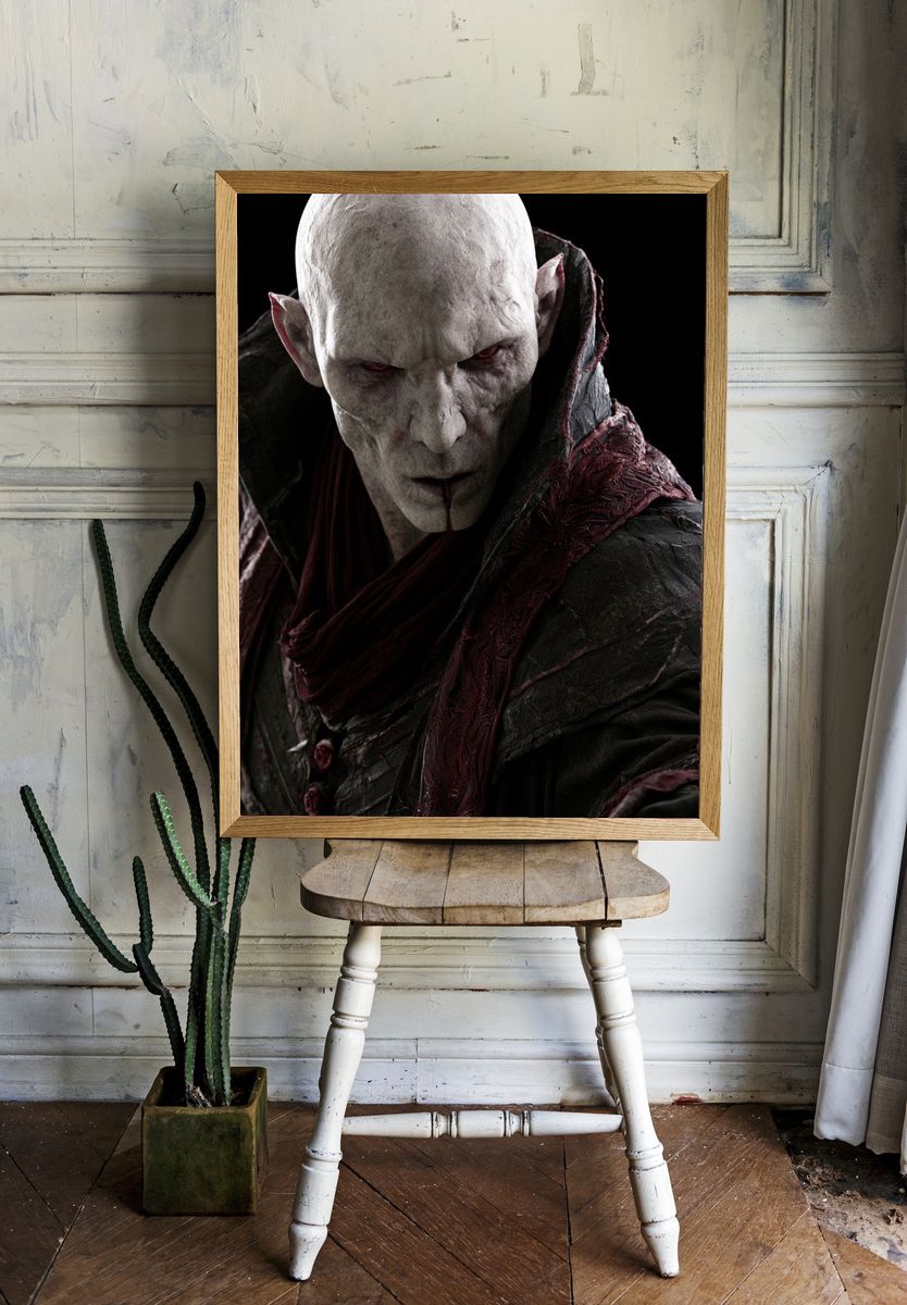 Vampire Portrait Horror Print. — room view 1