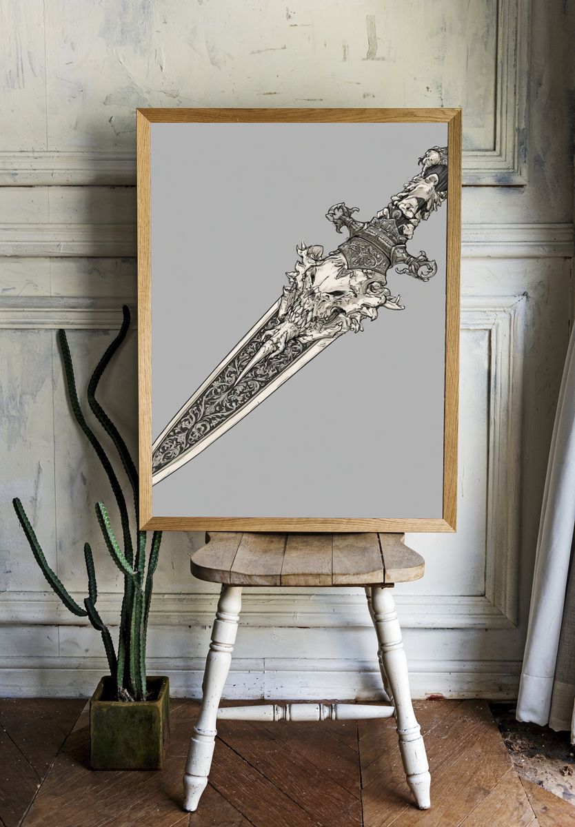 Abandoned Sci-Fi Corridor Print. — room view 1