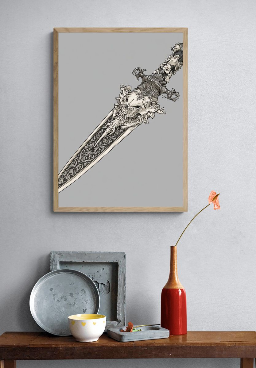 Abandoned Sci-Fi Corridor Print. — room view 3