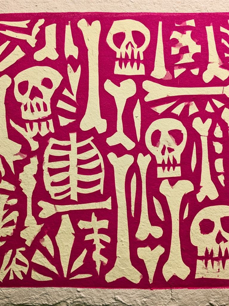 Skeleton Cutout Illustration Poster. poster — illustration art