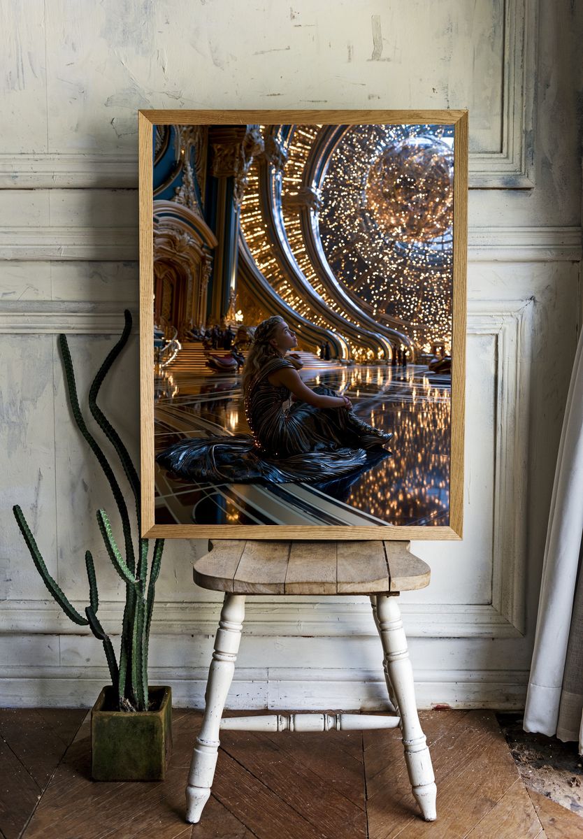 Celestial Palace Portrait Print. — room view 1