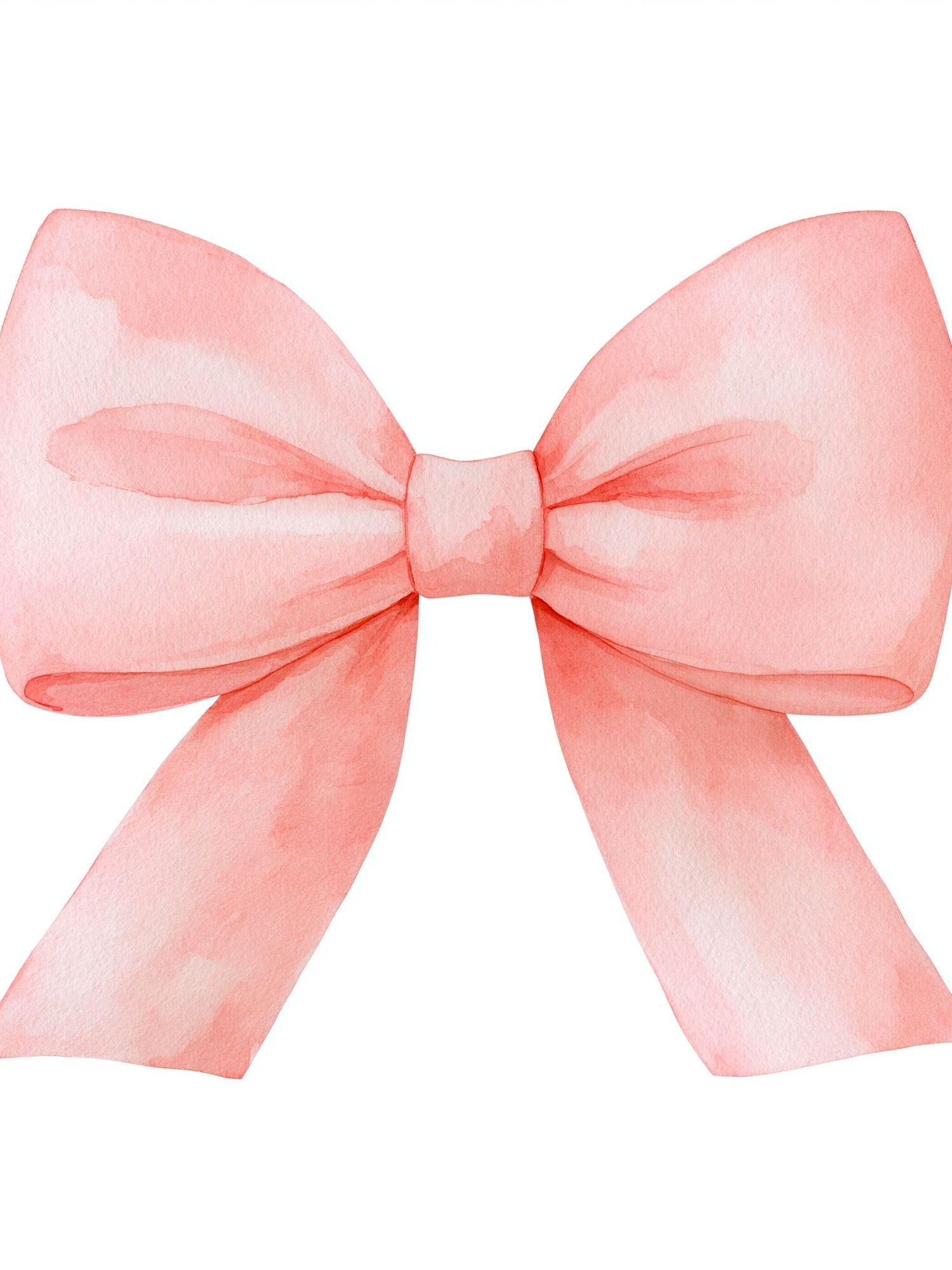 Pink Watercolor Bow Print. poster detail