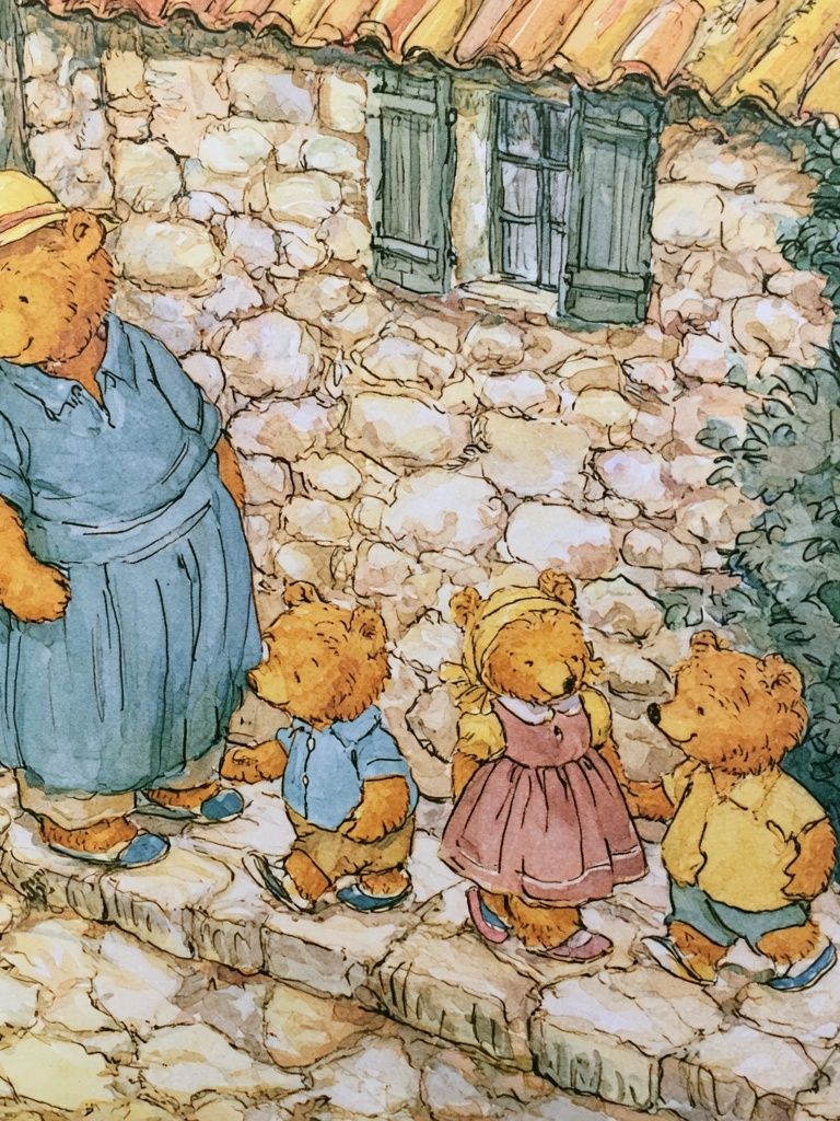 Winnie the Pooh Village Walk Poster. poster — illustration art