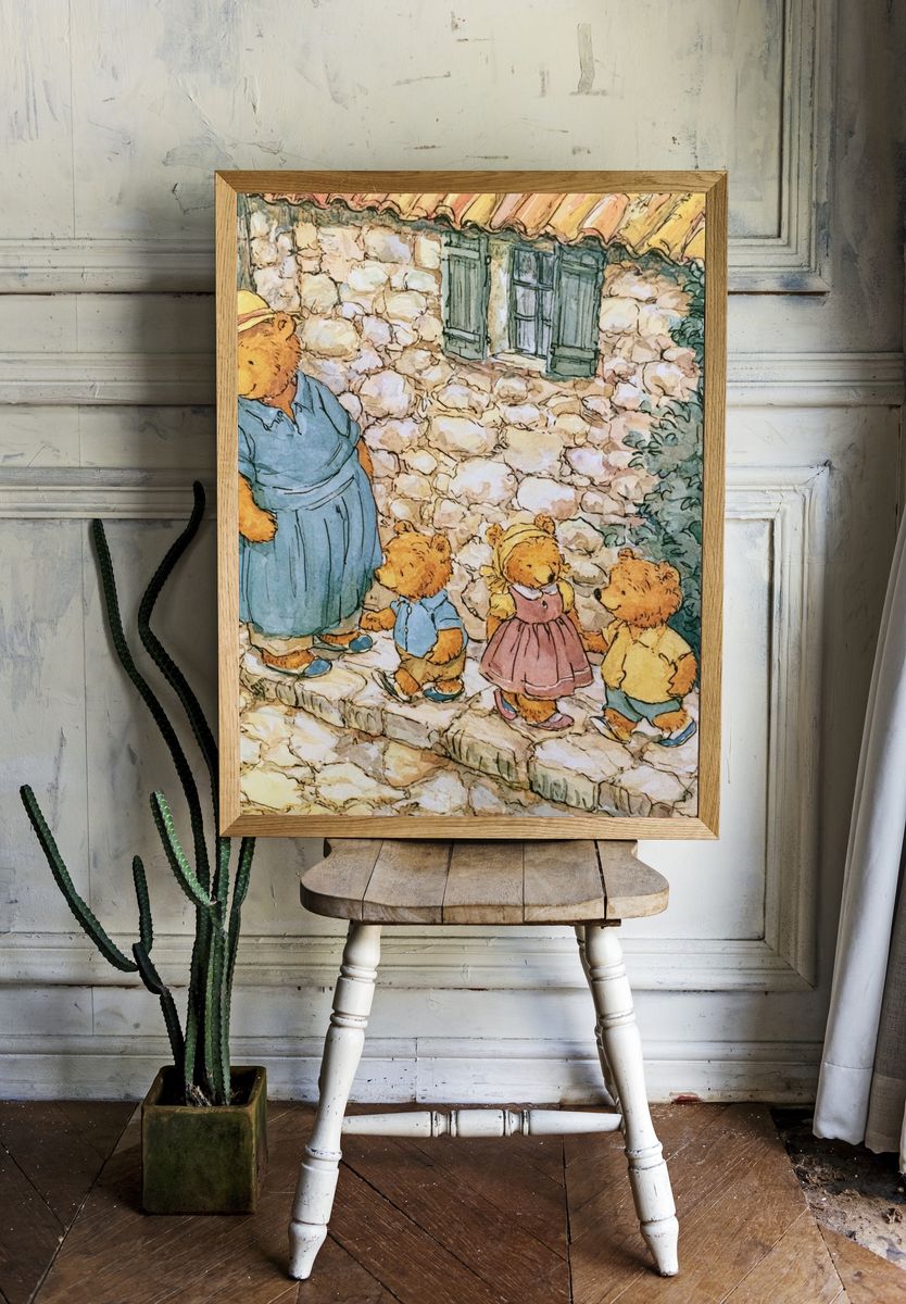 Winnie the Pooh Village Walk Poster. room preview