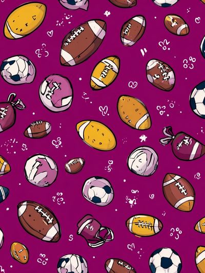 Playful Sports Balls Illustration Poster. poster